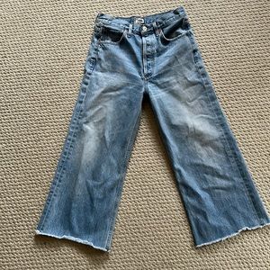 Citizens of humanity emma high rise wide leg crop